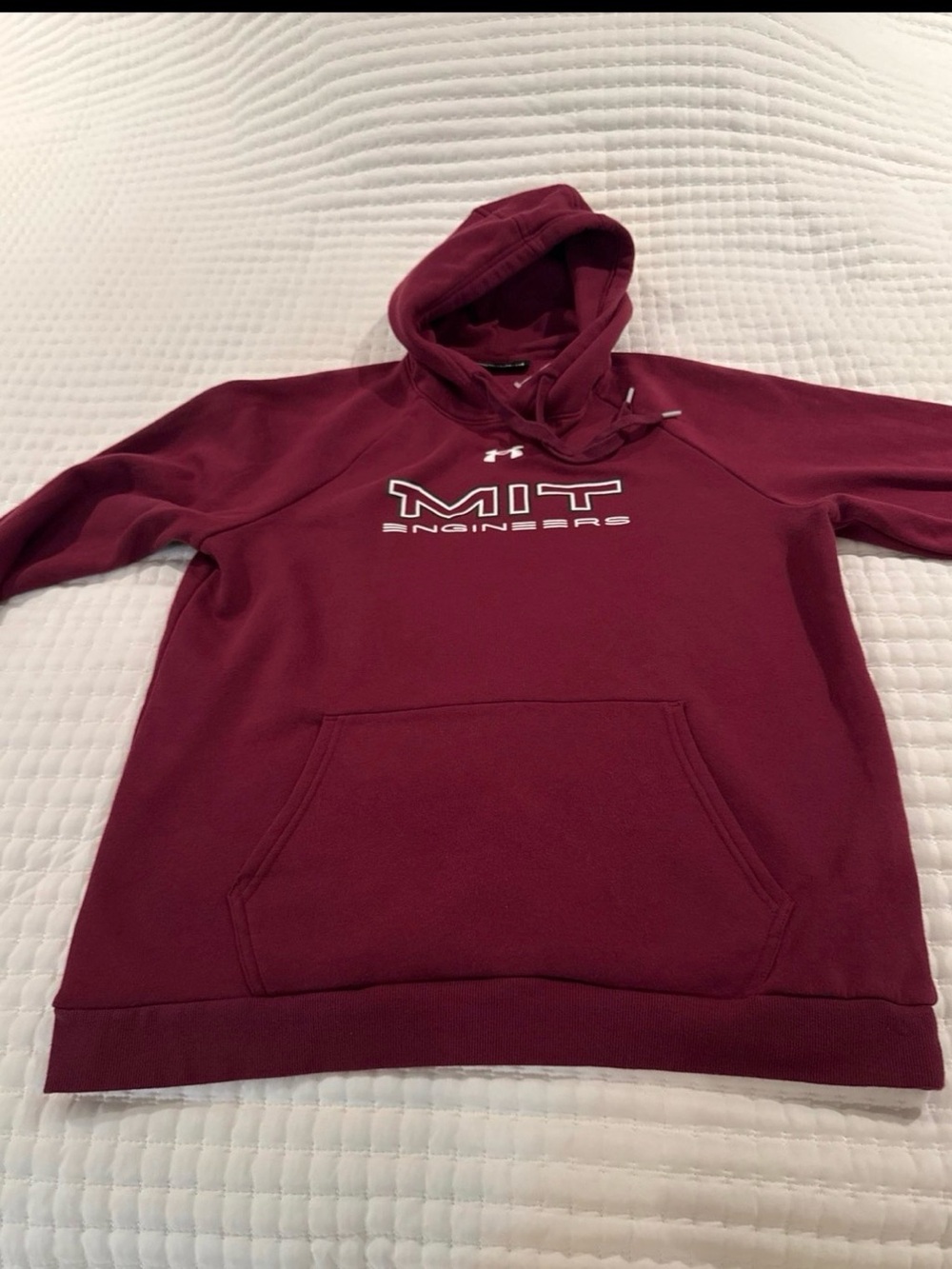 Under Armour Maroon MIT Engineers Pullover Hoodie